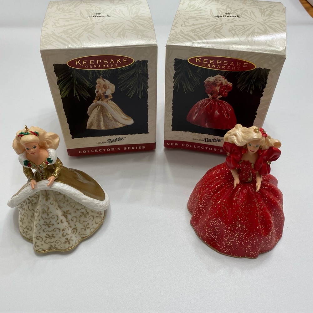 Hallmark Holiday Barbie Ornaments 1993 & 1994